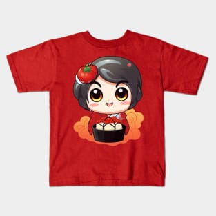 kawaii bento sushi T-Shirt cute  funny japan Kids T-Shirt